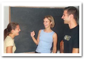 Students in our school in Málaga